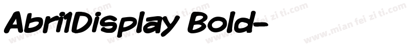 Abri1Display Bold字体转换